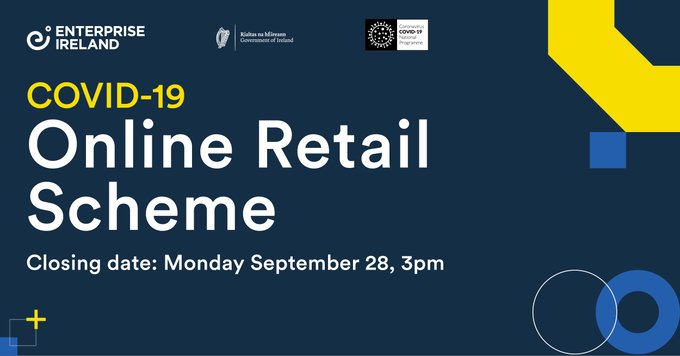 Department of Enterprise, Trade and Employment (@deptenterprise) on Twitter photo Looking to boost the online capability of your retail business in response to #COVID19?
The <a href="/Entirl/">Enterprise Ireland</a> COVID-19 Online Retail Scheme is seeking applications ahead of its closing date next Monday.
Don't miss out; see more details and how to apply at enterprise-ireland.com/en/funding-sup⊠Looking to boost the online capability of your retail business in response to #COVID19?
The <a href="/Entirl/">Enterprise Ireland</a> COVID-19 Online Retail Scheme is seeking applications ahead of its closing date next Monday.
Don't miss out; see more details and how to apply at enterprise-ireland.com/en/funding-supâŠ