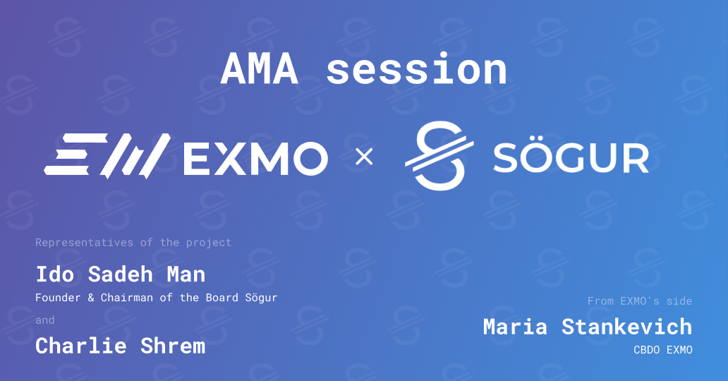 Exmo_Com's tweet photo. 📣 #EXMO will host a joint Telegram #AMA session with Ido Sadeh Man @idosdh, Founder &amp; Chairman of the Board @Sogurcurrency, @CharlieShrem and Maria Stankevich 🙌

The AMA session will take place on 24th September 2020 at 16:30 UTC 👀

Join Us - https://t.co/xGOMNir4VC
#crypto https://t.co/3Pb2pgz7hd