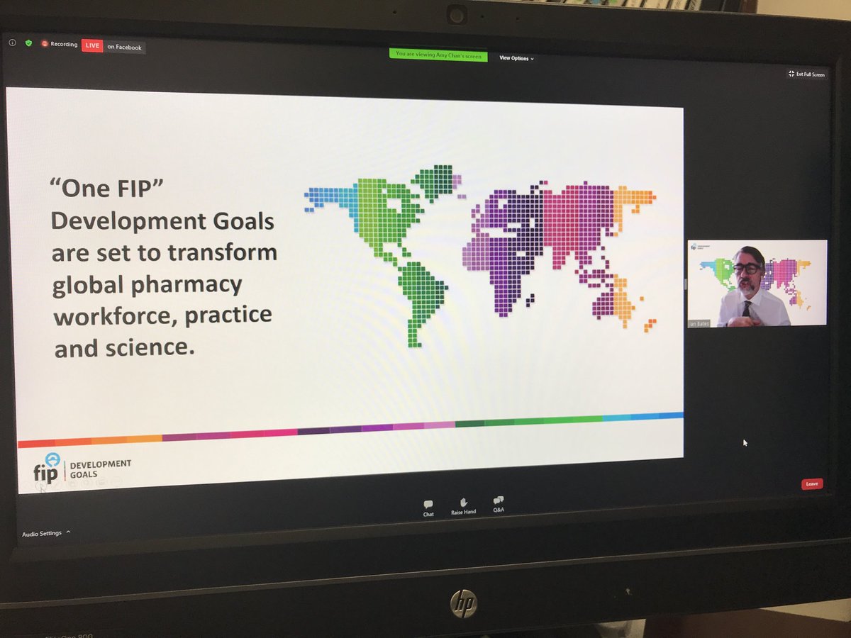 ACPHSPrez's tweet photo. Going on now. So grateful for the strategic leadership of @FIPEduDirector and his years of deliberate execution of this work👏👏👏 #WDH #workforcedevelopment #FIPDevelopmentGoals #fip2020 @DrLinaBader https://t.co/kQplHkTrb0