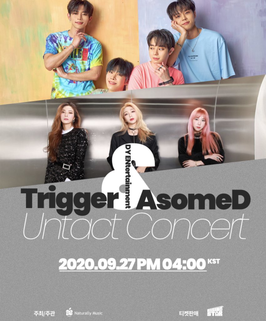 d_asome's tweet photo. Single performance of Trigger &amp; Asome.D!!
It will be held at 4 o'clock on September 27th. 
I'll be waiting to have a good time with you guys!! 
Will you come and see us?

Tickets are available from Rising Star! #AsomeD #kpop #live #concert #performance
🔽
https://t.co/4MF8DGYjjm https://t.co/ih3nNpVCPp