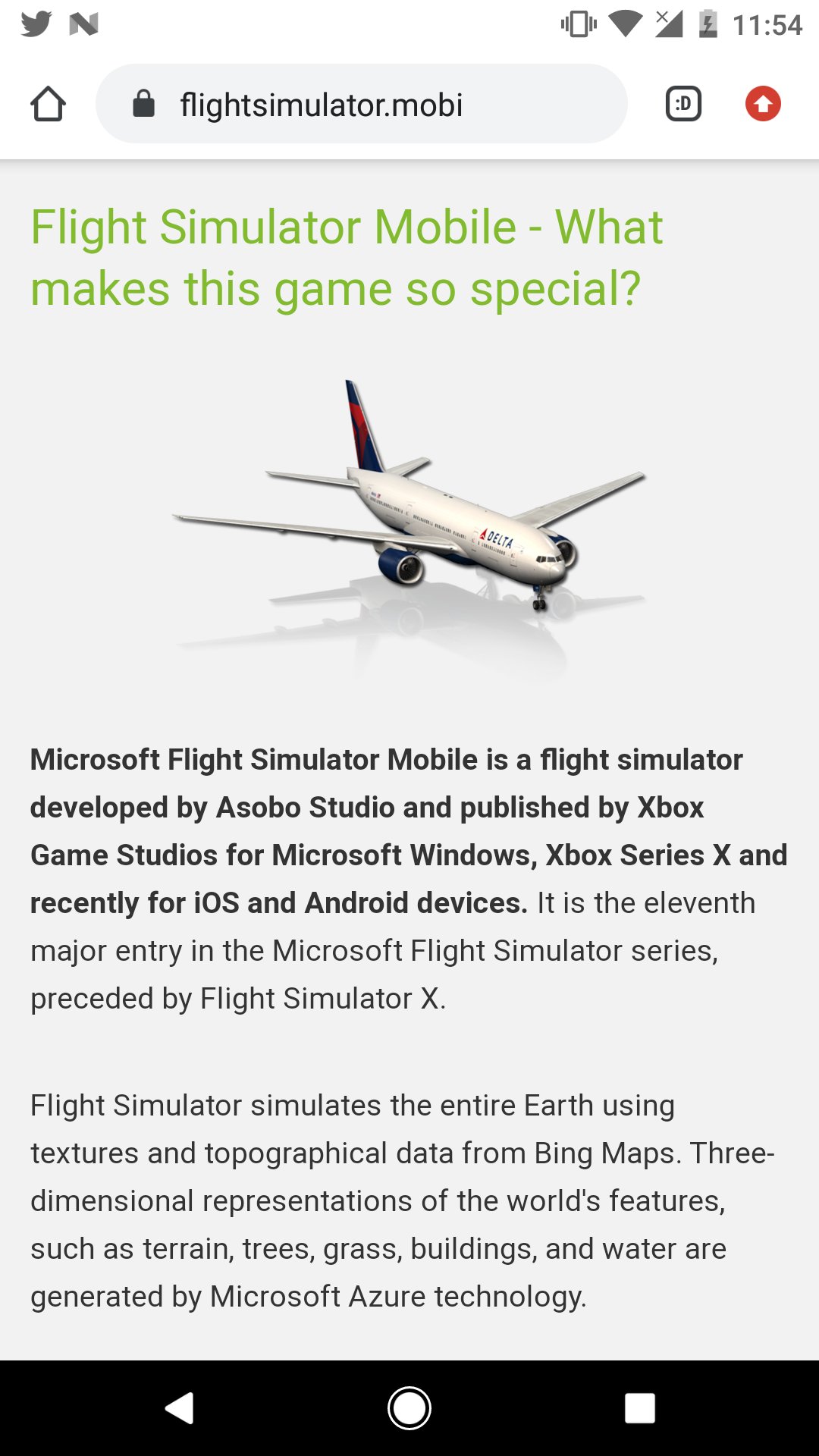 ESET Research on X: Fake Flight Simulator app #ESETresearch identified a  malicious app impersonating the popular Microsoft Flight Simulator 2020,  distributed via # and hosted on a domain mimicking the game's name.