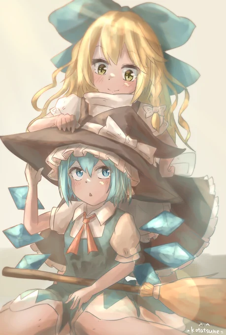魔理沙とチルノです(*'ω`*) 