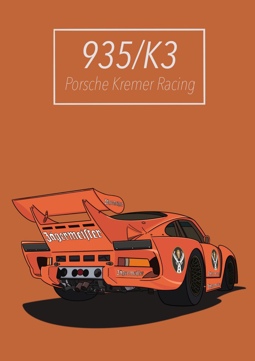 「Porsche 935/K3 

ポルシェより速いポルシェ! 」|あくらぽのイラスト