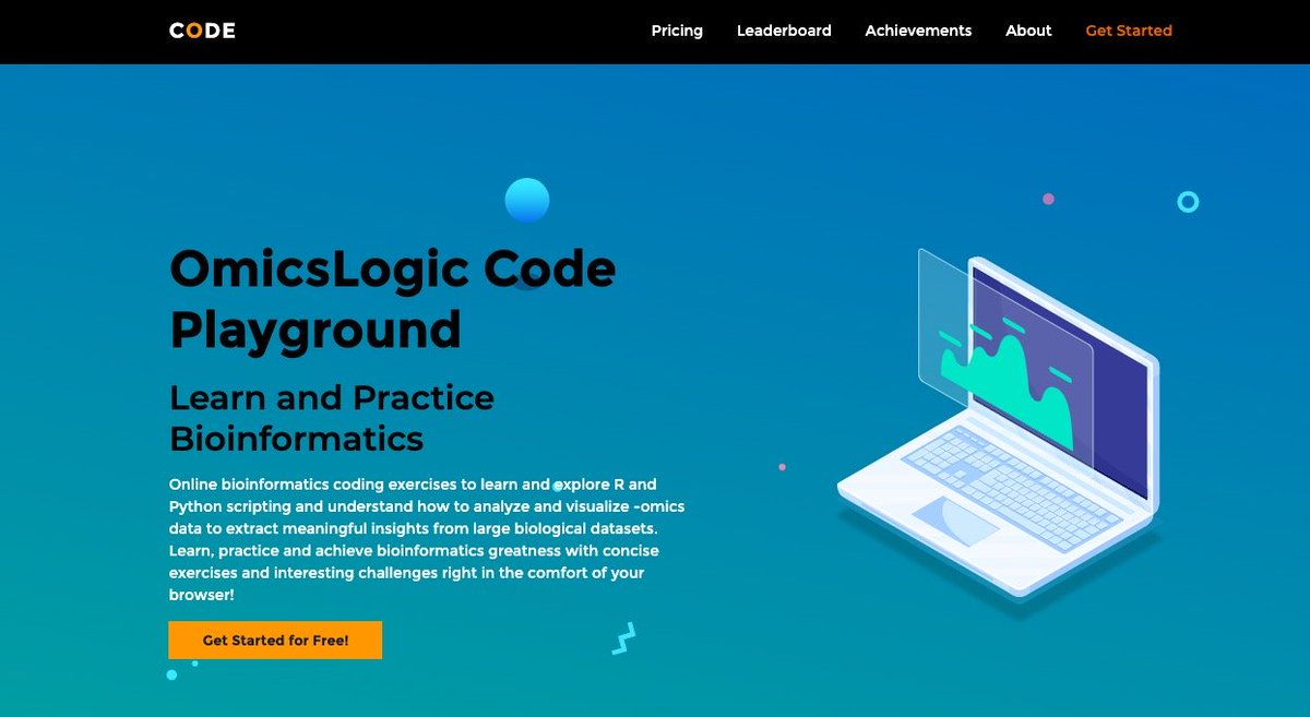 OmicsLogic's tweet photo. ||JUST LAUNCHED||
An intuitive platform for students, biologists, clinicians and researchers to test, run, code and play with data using #R & #Python for #biologicaldata #visualization and analysis.
Now it's your turn to test - https://t.co/jKUCzhkM82
#keeplearningwithpine https://t.co/QFuc5bfV2p
