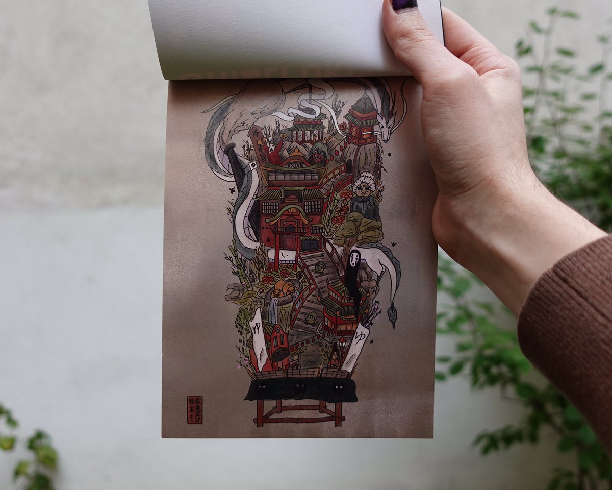 KabujiroK's tweet photo. Ghibli x Ukiyo-e Zine (by me)

+

Cursed Cats Zine (@cursedcatszine) https://t.co/oEyuEvEdvY