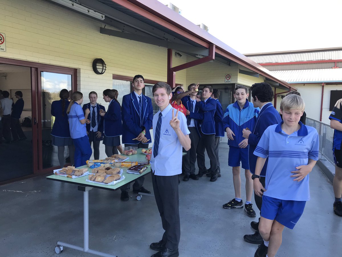 Cassandra__Hall's tweet photo. Welcome Year 7s Le Rosey Game Changers to Marist Youth Ministry here at @NewmanCollegeWA. Thank you to @MYMPerth for coming along we love your #familyspirit @simon__martino https://t.co/ji4KUxwPNg