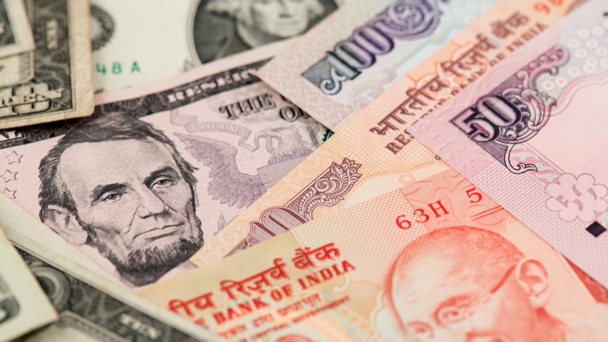 First India on X: Rupee settles 20 paise lower at 73.58