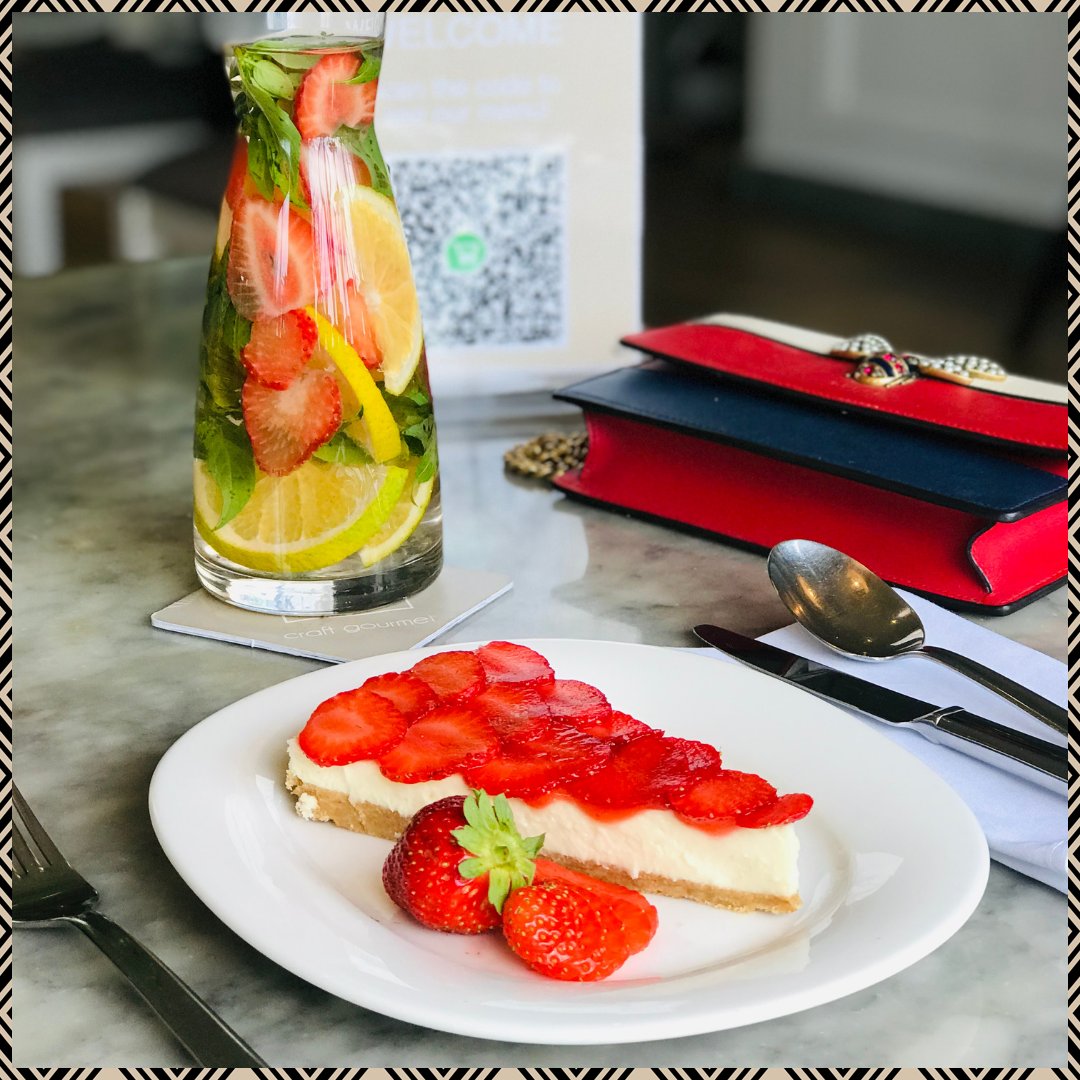 craftlagos's tweet photo. You don't need a serious reason to have cake.

It's Tuesday and you're treating yourself, besides, cake doesn't ask questions.

So yes, a slice of our strawberry cheesecake for a beautiful day like this one will do.

#FreshlyPrepared #CraftLagos #StrawberryCheesecake https://t.co/faeV7ZtlzC