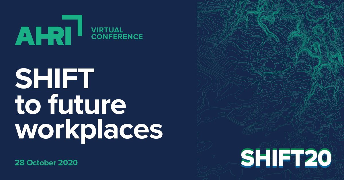 JonWoolfrey's tweet photo. Looking forward to AHRI's first Virtual Conference, SHIFT20! Bringing together HR from across Asia-Pacific to discuss the critical themes of the "next normal": Resilient teams, digitisation and employee performance and responsive cultures.
#SHIFT20 #AHRIevents @AHRItweets https://t.co/VErPDL0Jwo