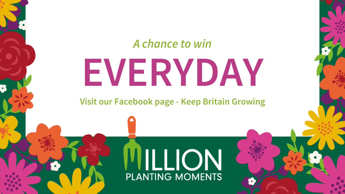 Remember there are competitions taking place, EVERYDAY, to support #MillionPlantingMoments over on our Facebook page bit.ly/316rA5F