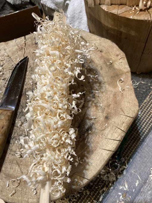 これはこの前作った海老天フェザースティック 