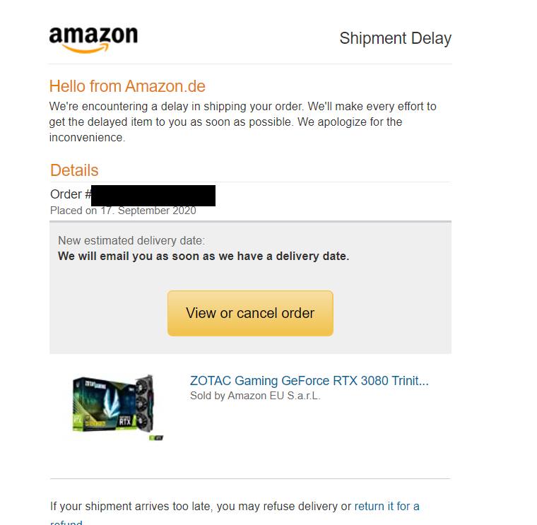 BECardinalBird's tweet image. F
#RTXOff  No restock before 2021. Oh well...