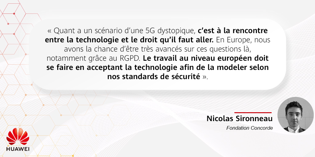 Nicolas Sironneau, <a href="/FConcorde/">Fondation Concorde</a>, lors de la table ronde #5G aux côtés de @JNB__X et <a href="/lionel_morand/">Lionel Morand</a> 🔽