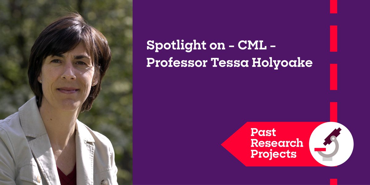  Today is  #WorldCMLDay, and we're taking a detour on our journey for a special  #CML Research Spotlight to celebrate the work of Professor Tessa Holyoake!  #WCMLDay20