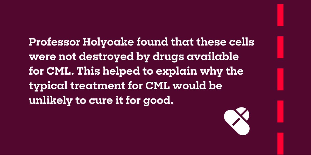  Today is  #WorldCMLDay, and we're taking a detour on our journey for a special  #CML Research Spotlight to celebrate the work of Professor Tessa Holyoake!  #WCMLDay20