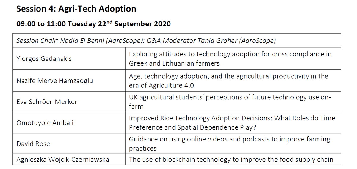 Enjoying the @INFER_Research symposium on agri-tech economics for sustainable futures. @YGadanakis presented findings from the @RECAP_H2020 project & discussed the new @EnvisionH2020. Both projects are looking at remote monitoring of agricultural activities. #AgriTechEconomics