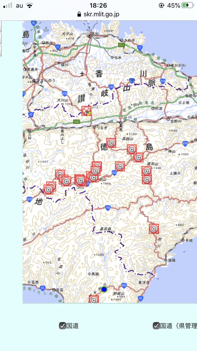 国道438号 最新道路交通情報 今日現在・リアルタイム情報|ナウティス