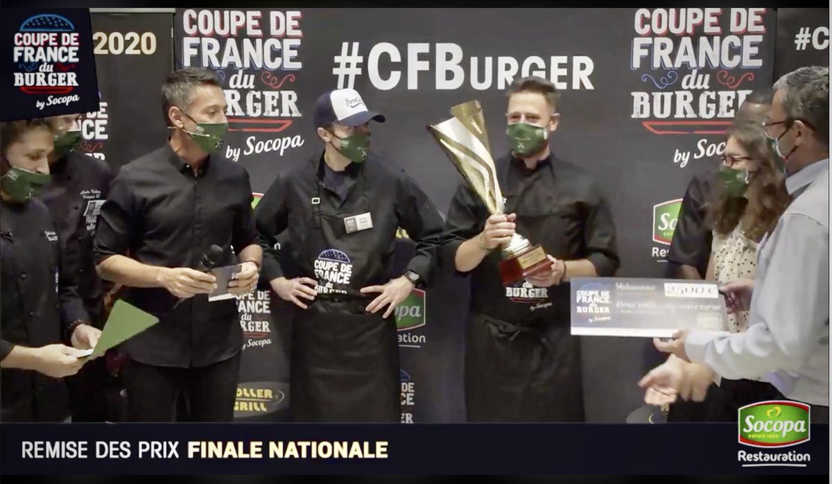 stephanejobert's tweet image. Bravo au nouveau champion de France du Burger #SamuelBesnard candidat du Sud-Ouest 🏆🍔
Très heureux d'avoir présenter cette journée 100% digitale dans le respect des règles sanitaires.
Merci @CFBurger_Socopa @gulfstreamcom 

#EventDigital #Event Speaker by @uprightly_paris
