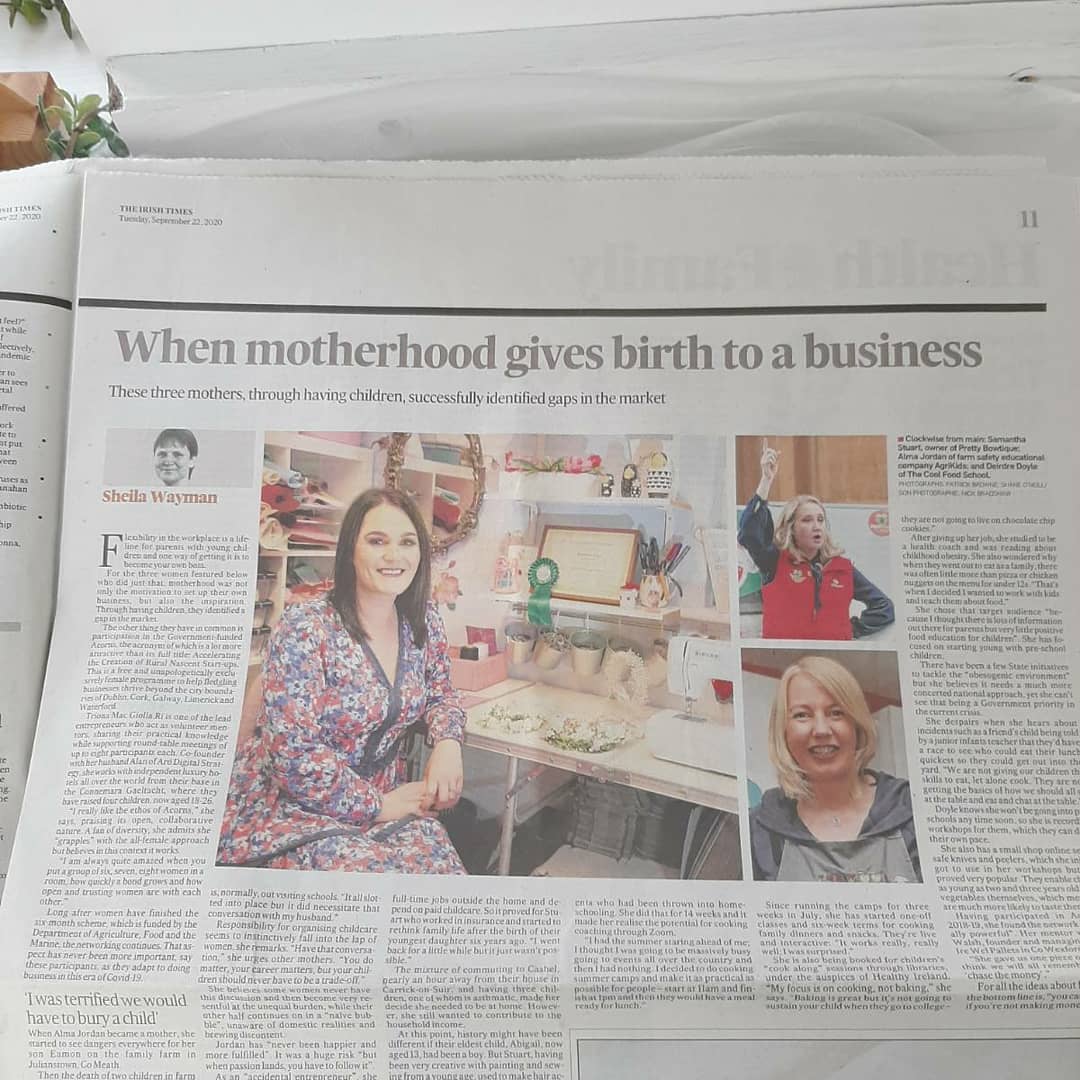 prettybowtique1's tweet photo. Absolutely  thrilled to get this opportunity and an interview with the @theirishtimes ⁣⁣
⁣Thank you so much to @acorns_ie  and the @IrishTimes  for picking my family and business to talk about. Acorn has helped my business in so many ways. ⁣⁣ https://t.co/3t1dp5Eoaq