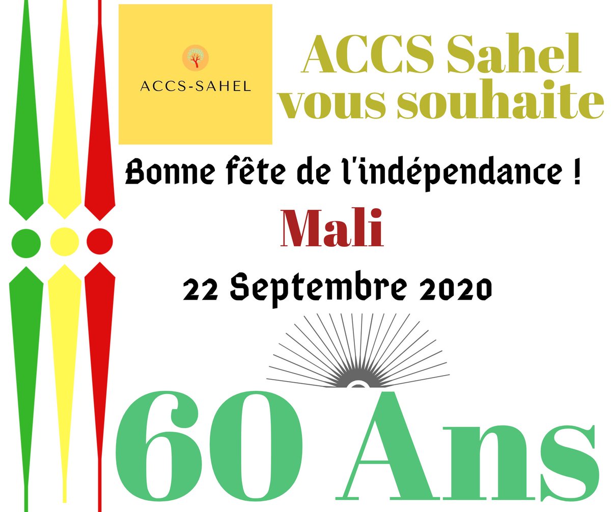 AccsSahel's tweet photo. Happy indépendance day!
#independanceday https://t.co/QaVcANM1Ib