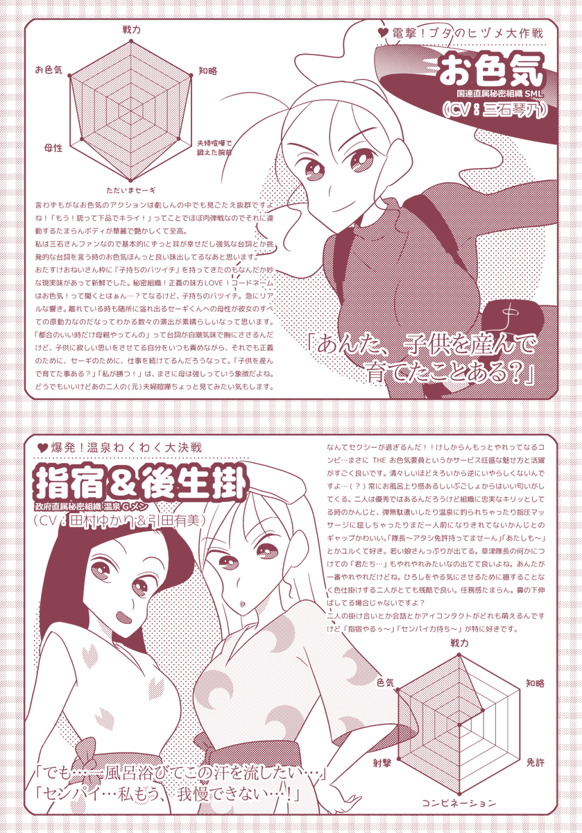 2017年に鳴瀬さん主催の劇しんアンソロに参加させていただいた時のおねいさん原稿たち!
再録OK時期過ぎてからもどこにも公開してなかったなーと思ったので載せますね
#映画クレしん25周年記念本 