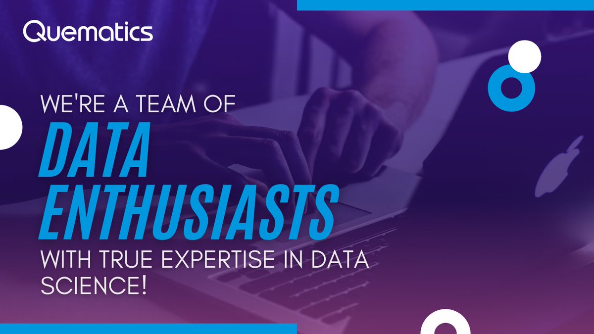 quematics's tweet photo. We are on a mission to empower professionals and businesses by unlocking their true potential through training and consultancy services!
#Quematics #AdvancedAnalytics #ArtificialIntelligence #DataScience #MachineLearning https://t.co/nS3HulX6n8