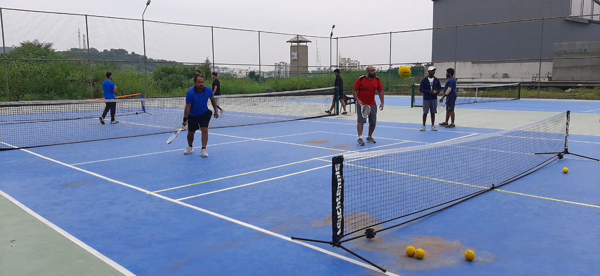 thepwcclub's tweet photo. Touchtennis demo session was held at ThePWC this weekend. Here are a few glimpses of members enjoying this fun new sport.

#tennis #touchtennis #foammball #fungame #stayfit #racketgame #smallcourtbigfun https://t.co/1YbgZevrcz