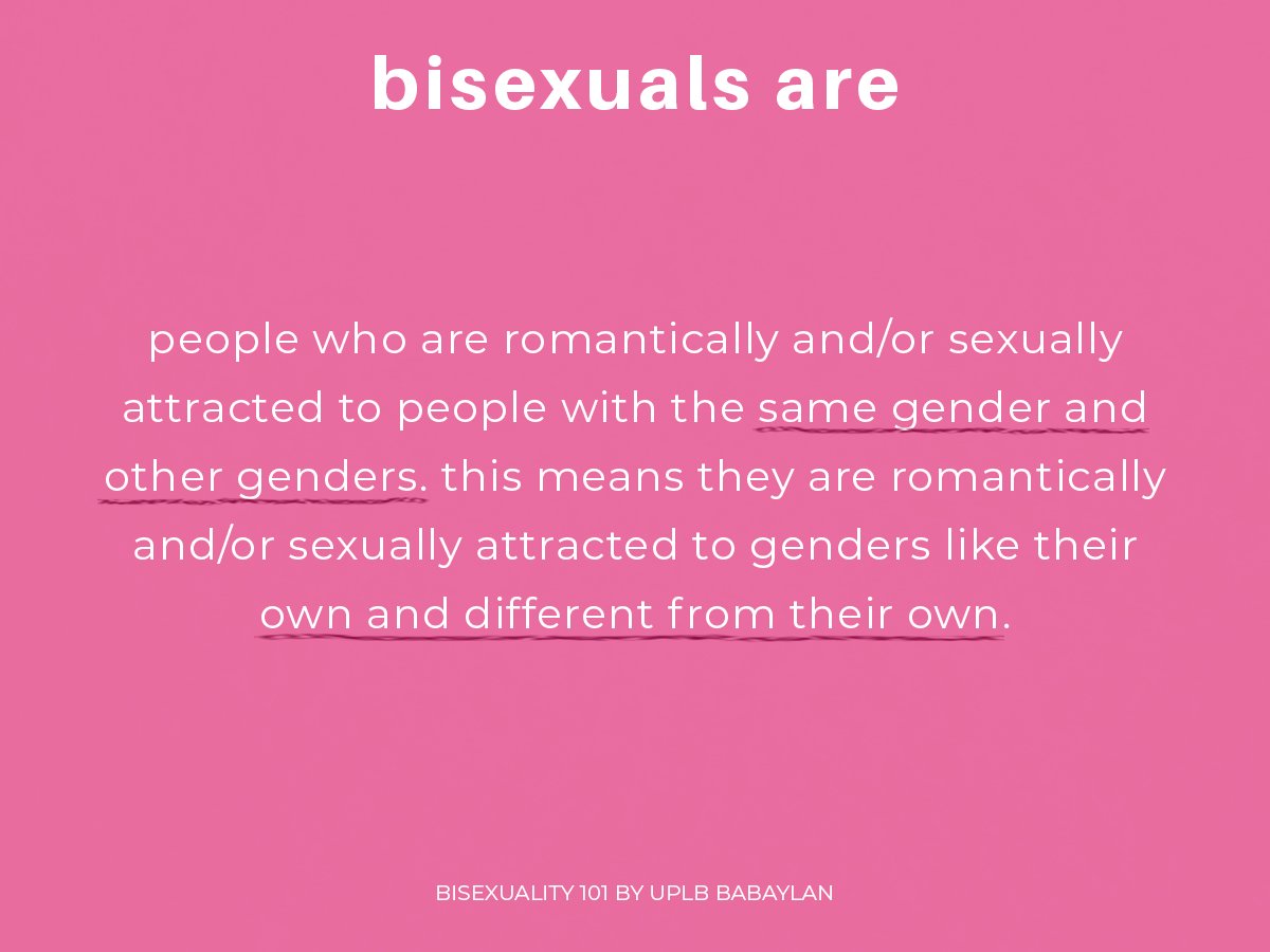 BISEXUALS ARE