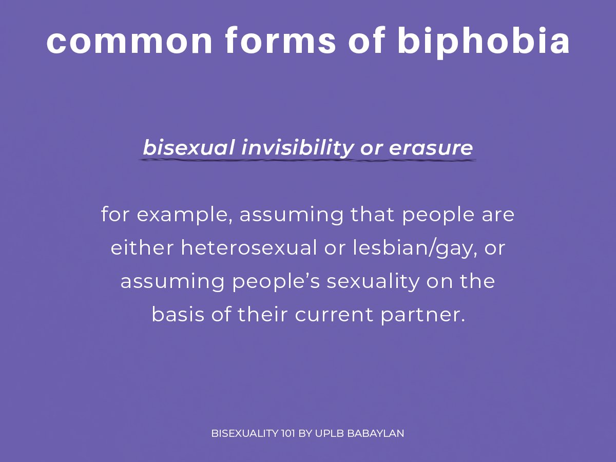 COMMON FORMS OF BIPHOBIA