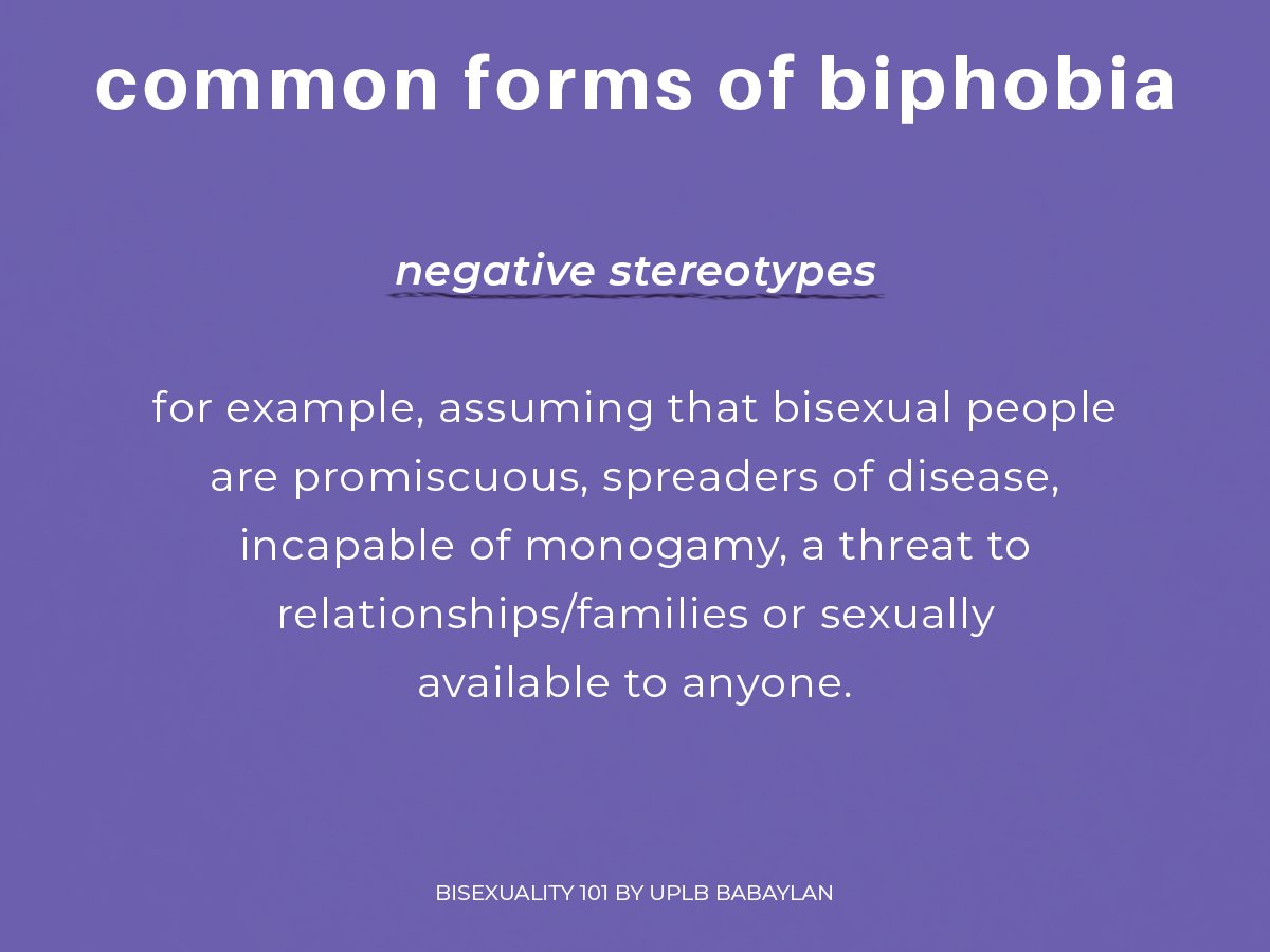 COMMON FORMS OF BIPHOBIA