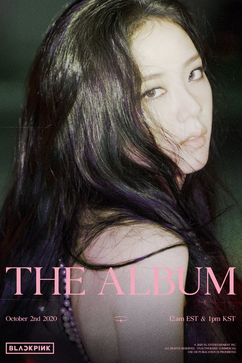 PopBase's tweet photo. BLACKPINK's Jisoo looks stunning in second teaser poster for upcoming debut album, "The Album.” 

Out next Friday, October 2nd. https://t.co/Ja7zecnAF7