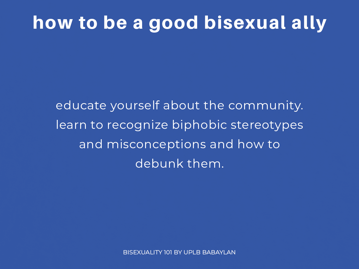 HOW TO BE A GOOD BISEXUAL ALLY