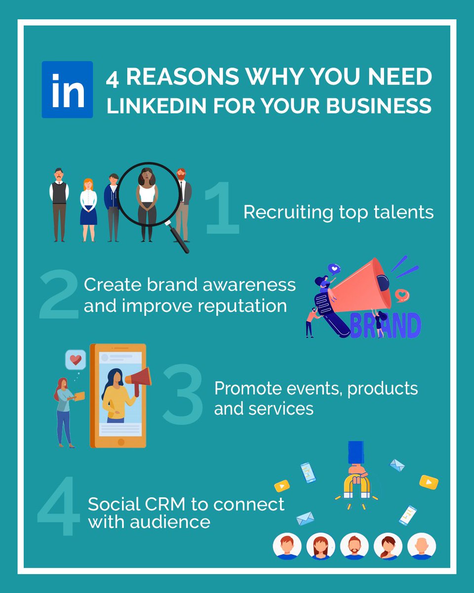TaksuDigital's tweet photo. Did you know that LinkedIn is the most important B2B social media platform? If you just started a business, here are the 4 key reasons you should start using LinkedIn today! Learn more at https://t.co/SuVlYlK8z1
#LinkedInMarketing #DigitalMarketing #leadgeneration https://t.co/zc4kjuVGwm