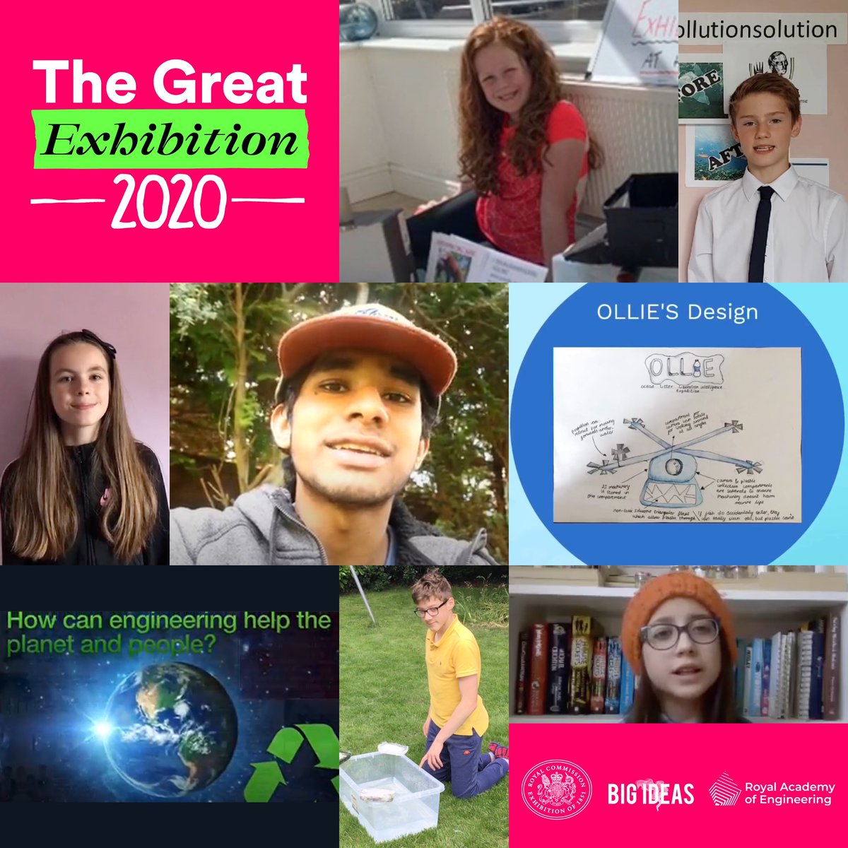 We're so excited to finally announce the winners of the Great Exhibition at Home competition! Thanks to everyone who entered & congratulations to all our winners. You can find out about all the winners & their prizes here: bit.ly/3iPMQTF
 
#GEHome @EduRAEng @Big_Ideas_Co