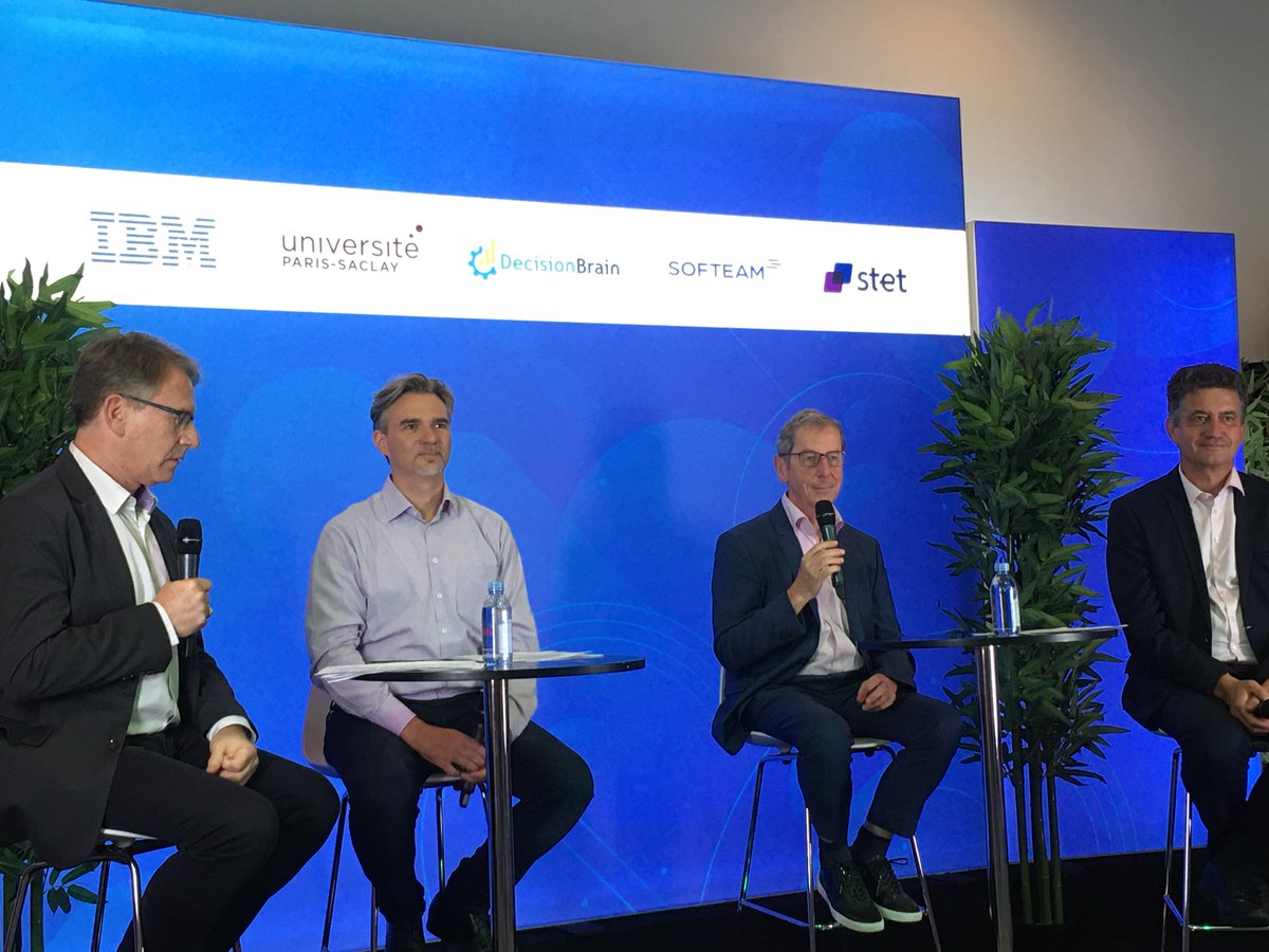 SLebouc's tweet image. Conférence #IBM : cas d'usage réels testés par #AIDA, plateforme ouverte d’exploitation de l’#IA  facilement accessible par les entreprises et par les gens du métier : détection de fraude, accueil des nouveaux collaborateurs, affectation de tâches 
@Sdurupt @sandrine_pinel