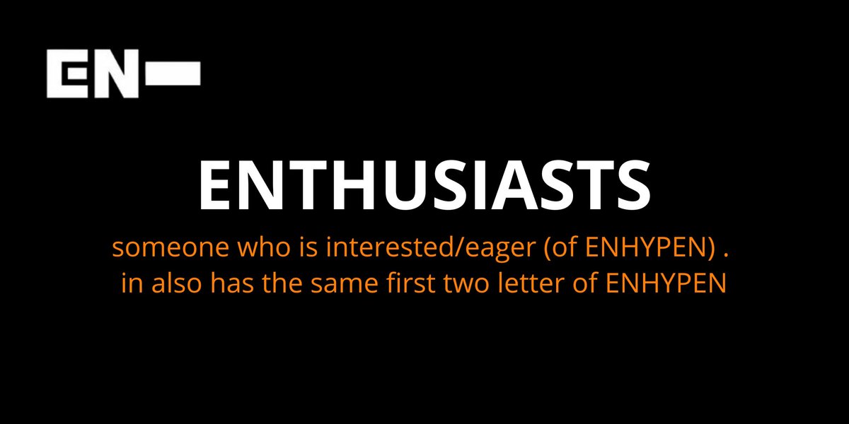 [ #ENHYPEN FAN CLUB NAME SUBMISSIONS THREAD]Here are 4 of the names you guys submitted to our tracker!ENSUREEnTaENTHUSIASTSEnitrenity @ENHYPEN @ENHYPEN_members #엔하이픈 #ENHYPEN_FandomName