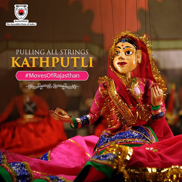 IndiainSpain's tweet photo. #Kathputli de Rajastán es una antigua forma de danza de #títeres en la que los títeres son sostenidos por cuerdas que los artistas controlan

"Kath" significa madera y "Putli" significa muñeca. Los artistas también crean voces para que los muñecos conversen

#IndianPuppetry https://t.co/4IFqZtCqGR