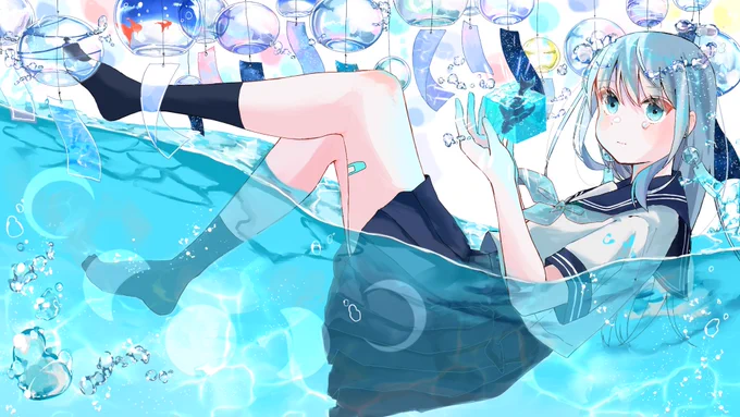 西憂花様の新曲「藍に泡沫」のMVイラストを担当させていただきました?

よろしくお願いいたします!

https://t.co/XXdTz4uwPo 