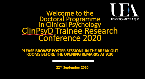 The (research) show must go on: great to watch the online research presentations of <a href="/uniofeastanglia/">UEA</a>'s 2017 <a href="/UEA_ClinPsyD/">UEA Clinical Psychology</a> trainees cohort.

Really outstanding achievements, especially in light of the current times. Well done everyone! 

#ueaclinpsydres2020 <a href="/UEAResearch/">UEA Research</a> #dclinpsy