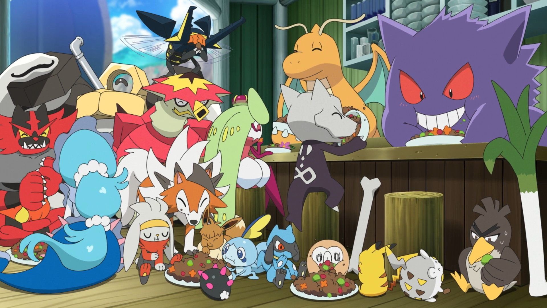 おたすけ 在 Twitter 上 この前のポケモンたちの食事シーン ゲンガー可愛いとかモクローの食事シーンがサンムーン のワンシーンと同じとか色々あるけど捕まえたばかりのナマコブシを忘れてないところが好感度高い T Co Nrokedntep Twitter