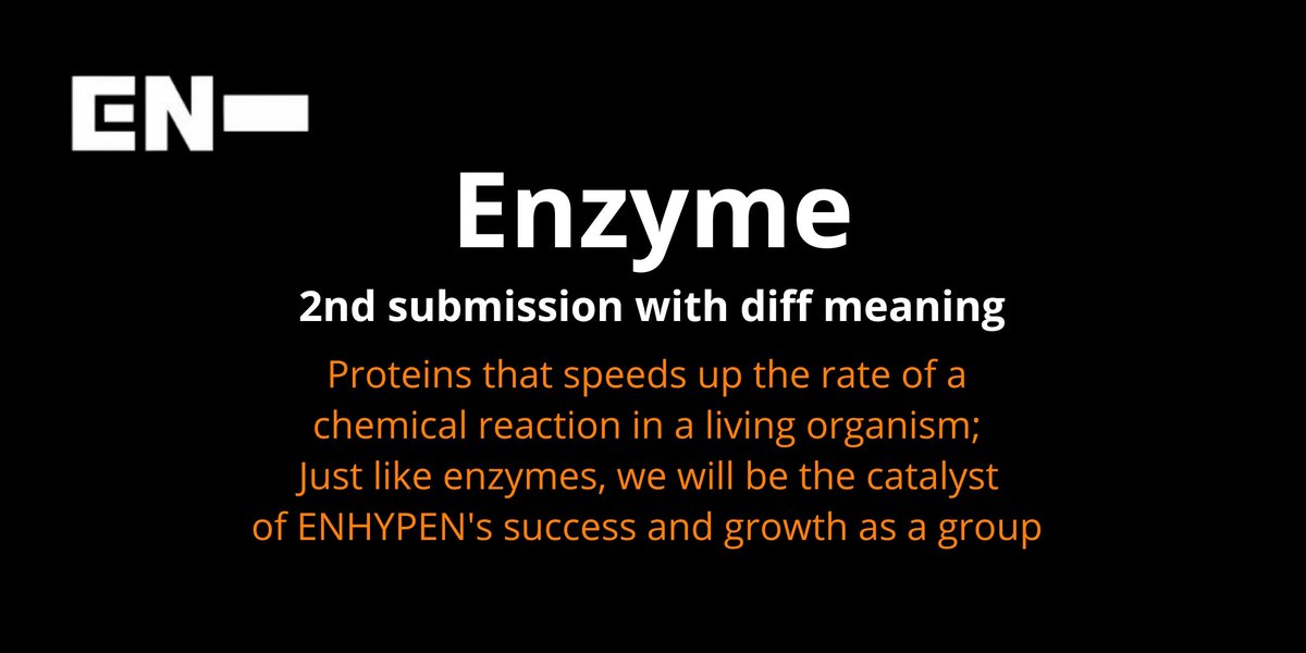 [ #ENHYPEN FAN CLUB NAME SUBMISSIONS THREAD]Here are 3 of the names you guys submitted to our tracker!ENVOYEnzymeEonDari / 에연다리 / 이안다리 @ENHYPEN @ENHYPEN_members #엔하이픈 #ENHYPEN_FandomName