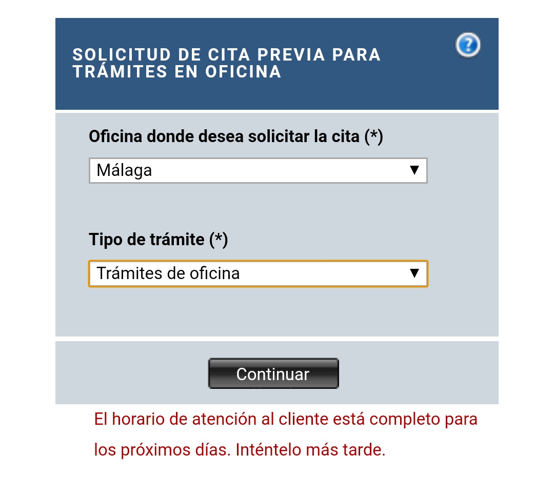 A_DifferentWay's tweet photo. @DGTes Llevo más de un mes intentado hacer cita previa para la oficina de Málaga, online me dicen que no está disponible y por teléfono me dicen que online... ¿Alguna solución? https://t.co/XCFCHL77FB