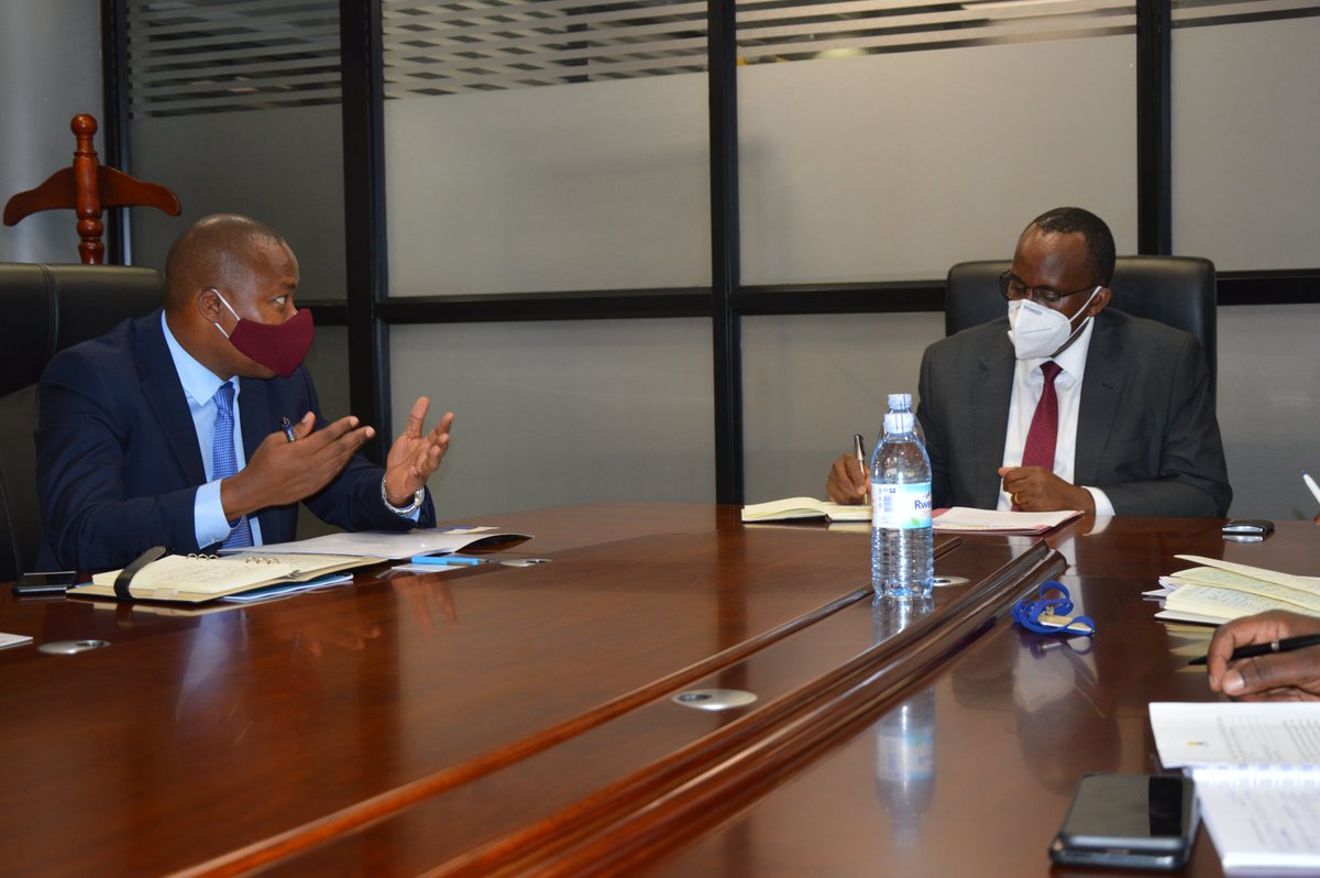 URAuganda's tweet photo. Building and harnessing strong stakeholder relationships is a key component of our corporate strategy. In line with this, our SMT headed by @URA_CG engaged a delegation from @freezonesug led by the new ED Mr. Hez Kimooni Alinda at the #URATower. https://t.co/6vtSnVos7J