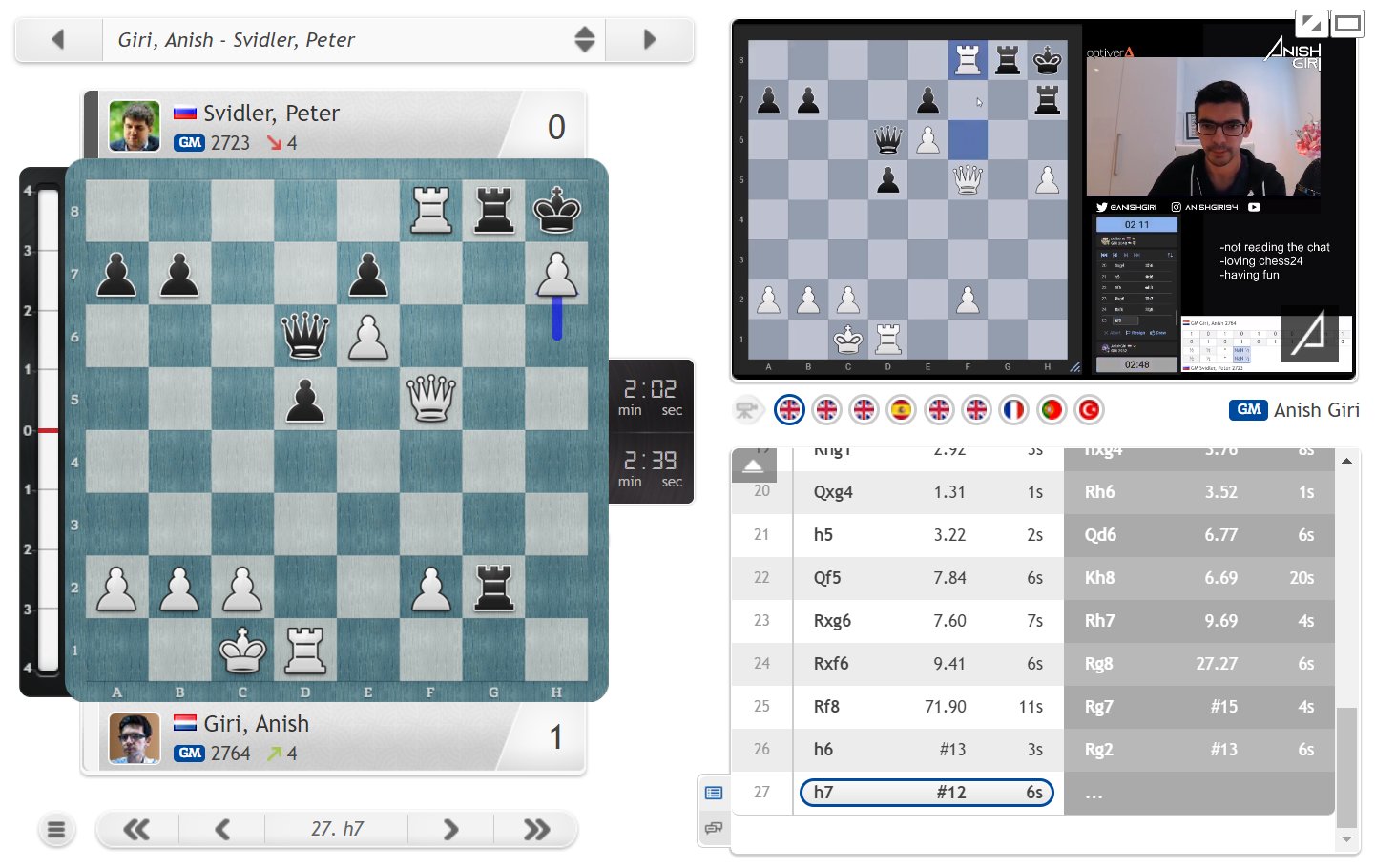 Carlsen vs. Giri in the Banter Series Quarterfinals