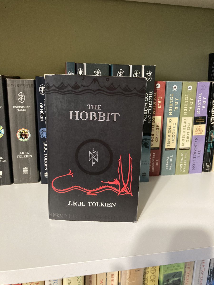  #TolkienEveryday Day 59My reading copy of The Hobbit which I’ll be digging into today in celebration of  #HobbitDay