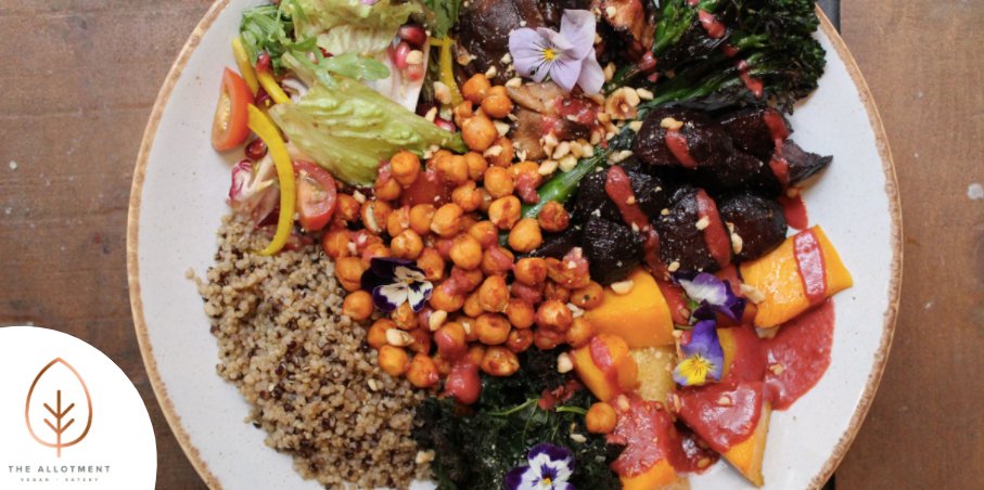 Check out our delicious new Autumn Bowl 🌱 With the changing of the seasons we have introduced this colourful and tasty dish to the menu To book a table please follow the link or email hello@allotmentvegan.co.uk. buff.ly/3g9tJlJ #vegan #veganfood #vegans #manchester