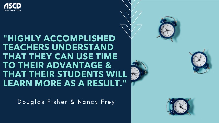 This fall, leave “no instructional minute wasted.” Learn what three things to do differently this school year: bit.ly/30nRGAA @dfishersdsu @nancyfrey