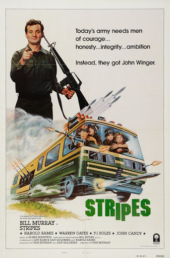 Belated Happy Birthday Bill Murray, crashing out to Stripes 