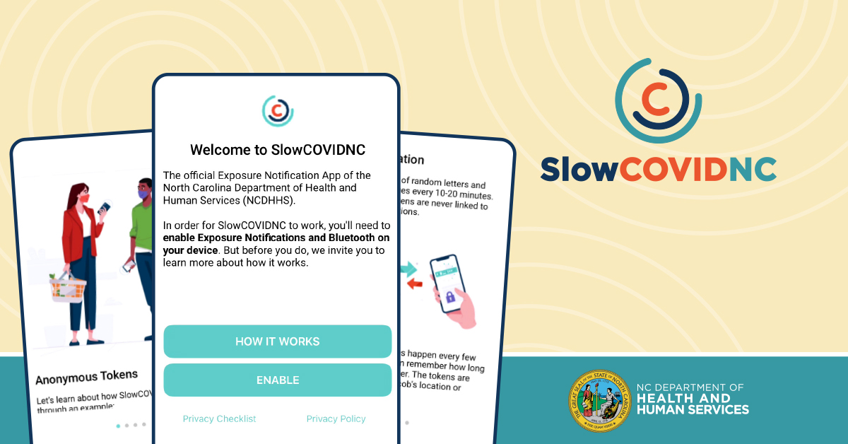 We are excited to announce the launch of #SlowCOVIDNC, the official #COVID19 Exposure Notification app of NC. Download SlowCOVIDNC for free from the Apple App Store or Google Play Store. Learn more: ncdhhs.gov/news/press-rel… 📷: youtu.be/Yny36M_aqfw
