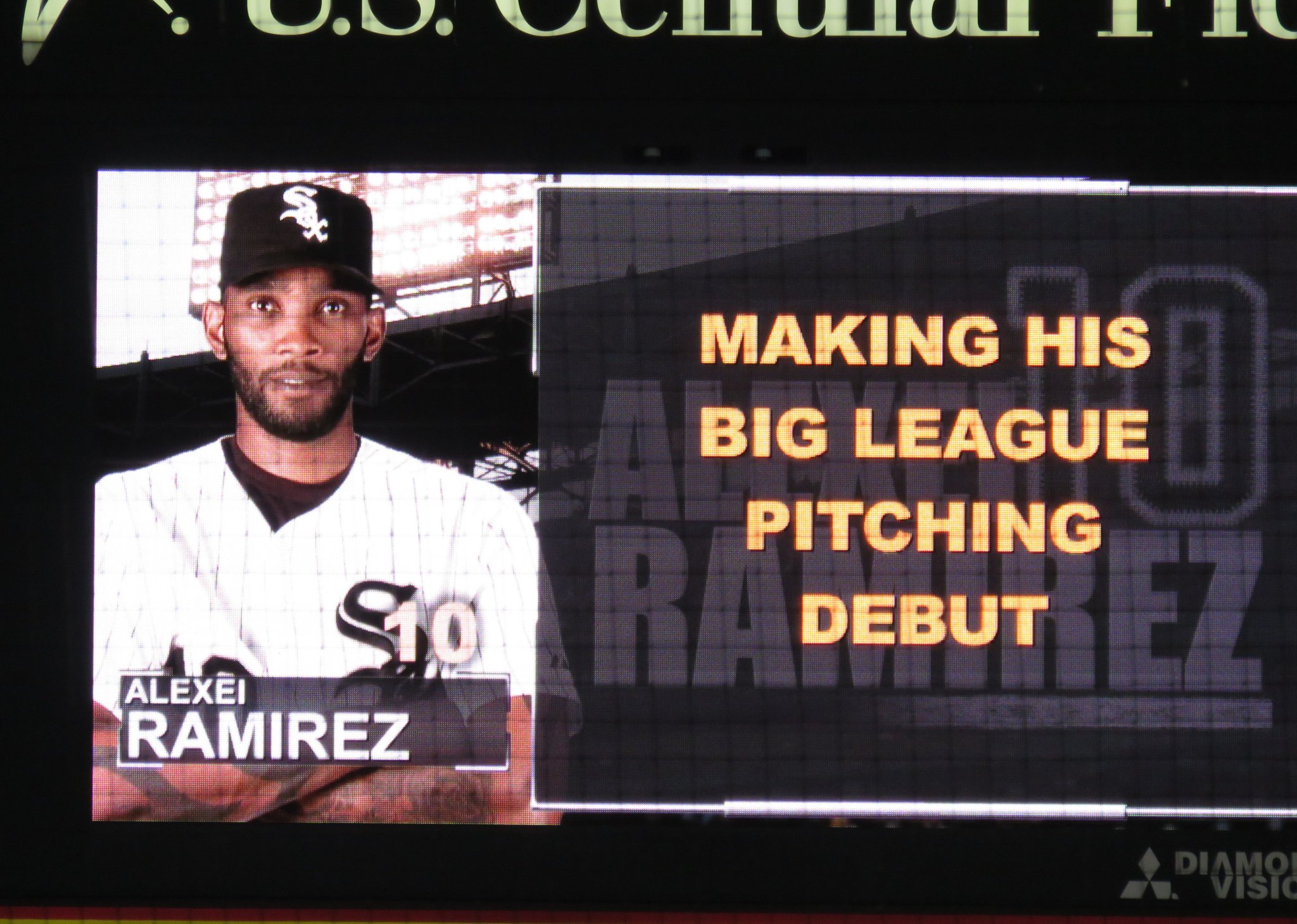 Happy birthday to Alexei Ramirez!

I was there for history - his pitching debut! 